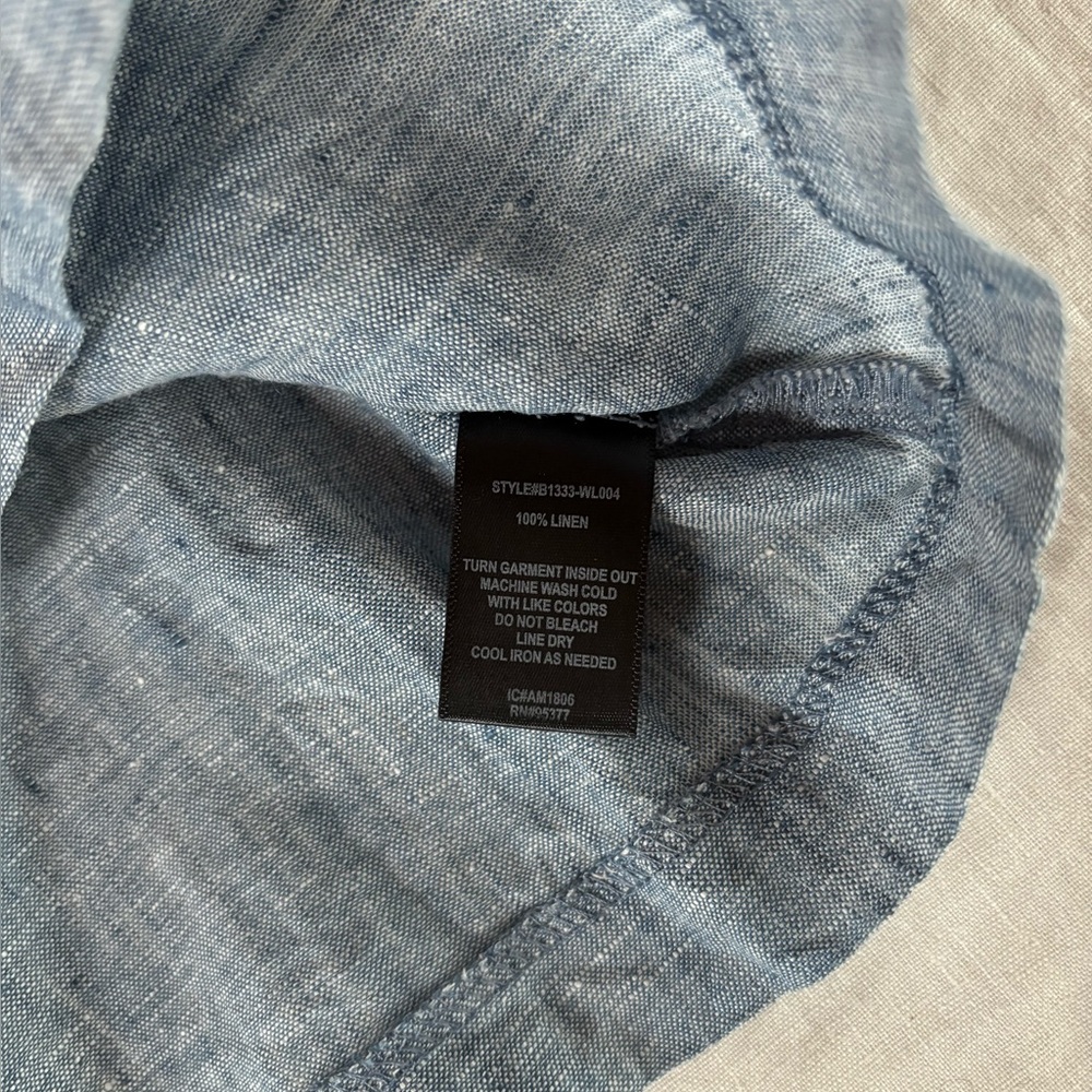 Linen Peasant Blouse - Picture 4 of 7